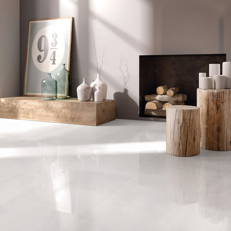 PORCELANATO ESMALTADO TEMPO BLANCO PULIDO 60X120 CM