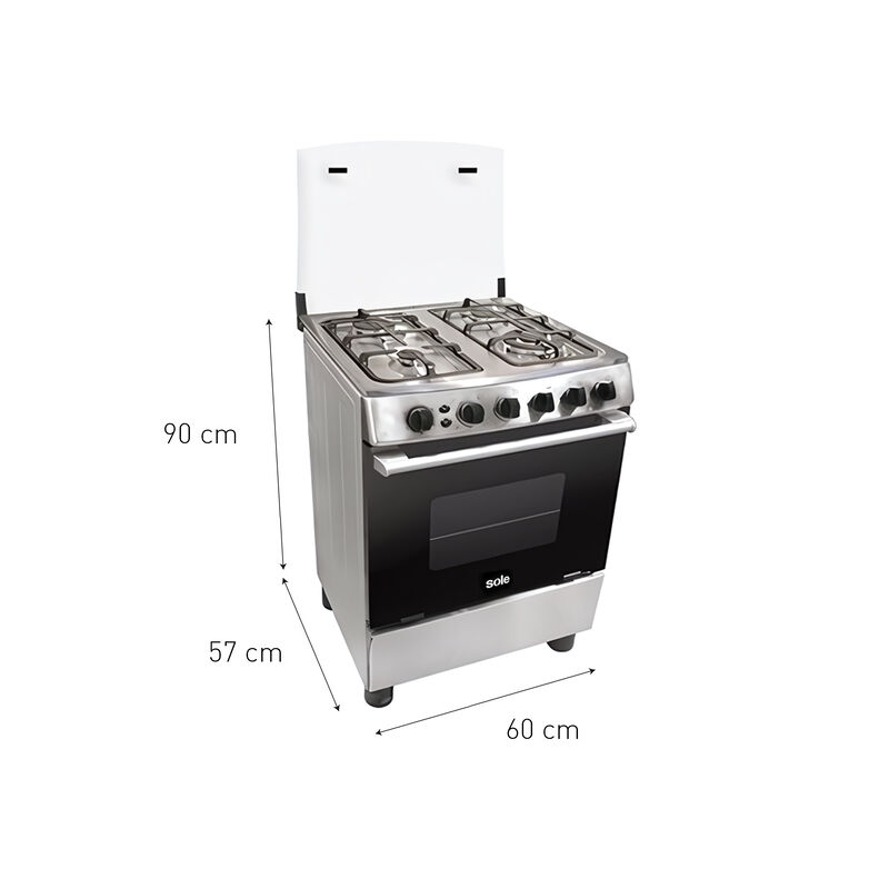 COCINA DE PIE COSOL027 60 CM 4 QUEMADORES 60X55X90 CM