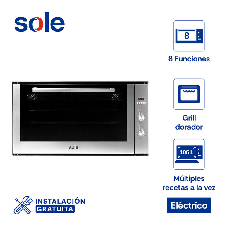 HORNO ELÉCTRICO SOLHO011 90 CM 90X60X48 CM SOLE - CHINA