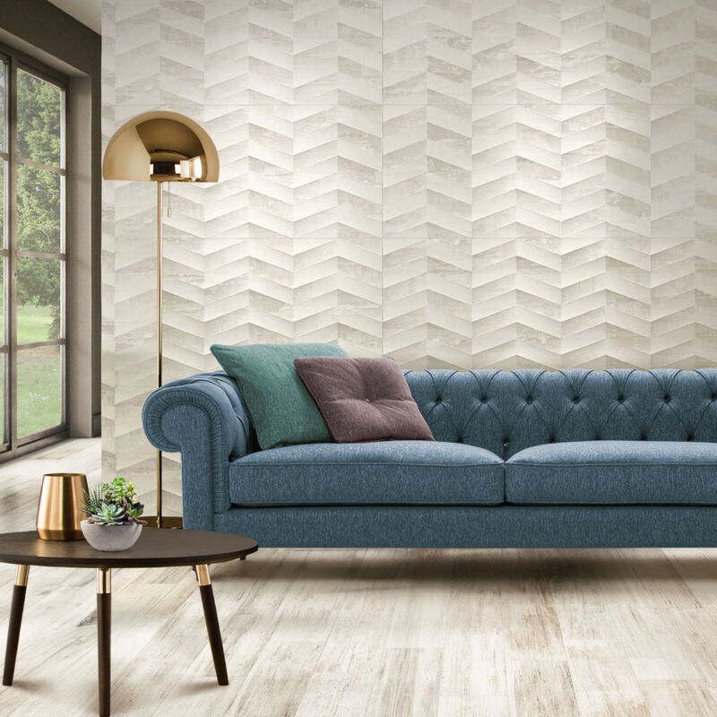 CERÁMICO ESMALTADO JACQUARD IVORY FORBO MATE 44.63X119.30 CM