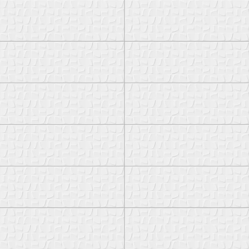 CERÁMICO ESMALTADO VELAN MOSAIC BLANC BRILLO 20X60 CM