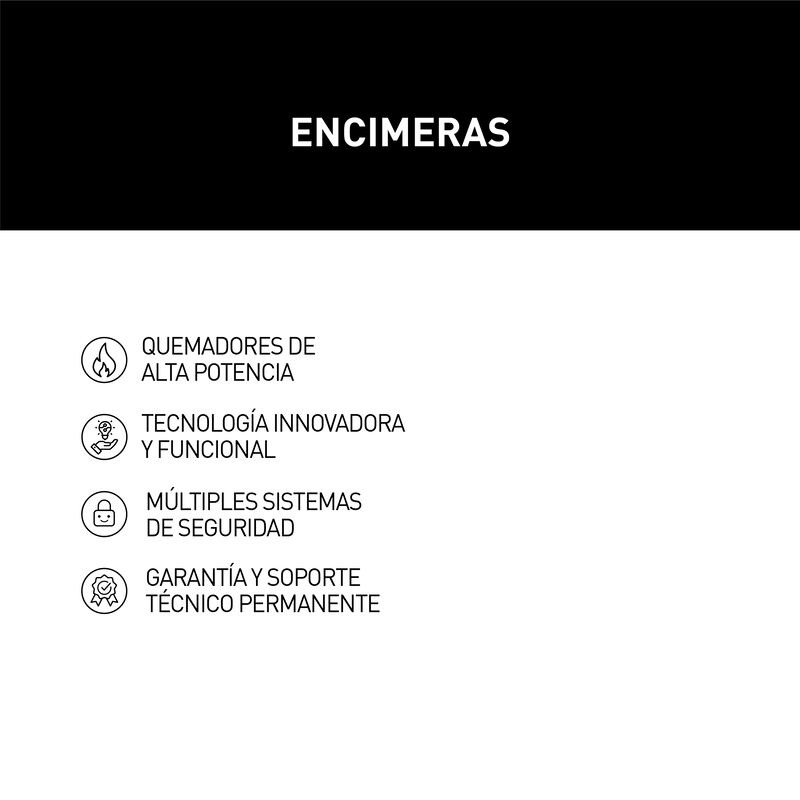 ENCIMERA A GAS GZC-95320 90 CM 5 QUEMADORES 90X51 CM TEKA - ITALIA