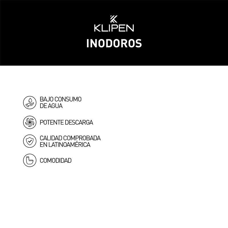 INODORO ONE PIECE CONFORT BLANCO 4.8L - ARO REDONDO 67X50X60 CM