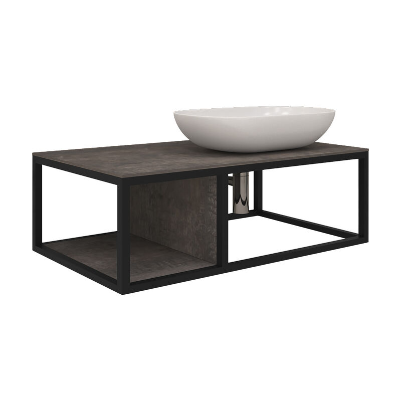 MUEBLE CON BOWL PARA GRIFERIA ALTA PICASSO 90X52.5X28.6 CM