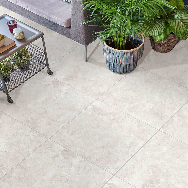 CERÁMICO ESMALTADO CEMENTO BLANCO MATE 60X60 CM
