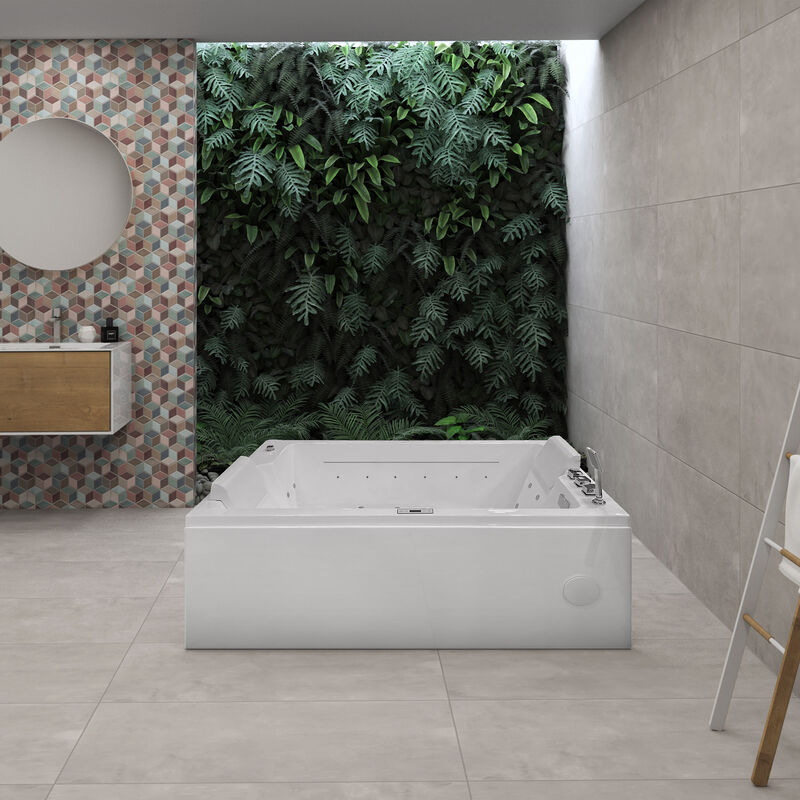 KLIPEN TINA HIDROMASAJE FORMENTERA BLANCO 170X100X63 CM RECTANGULAR