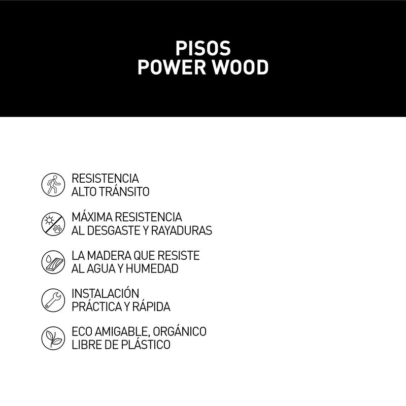 PISO POWER WOOD NIRVANA GREY ESPESOR: 8MM FORMATO: 19.2CMX128.5 CM