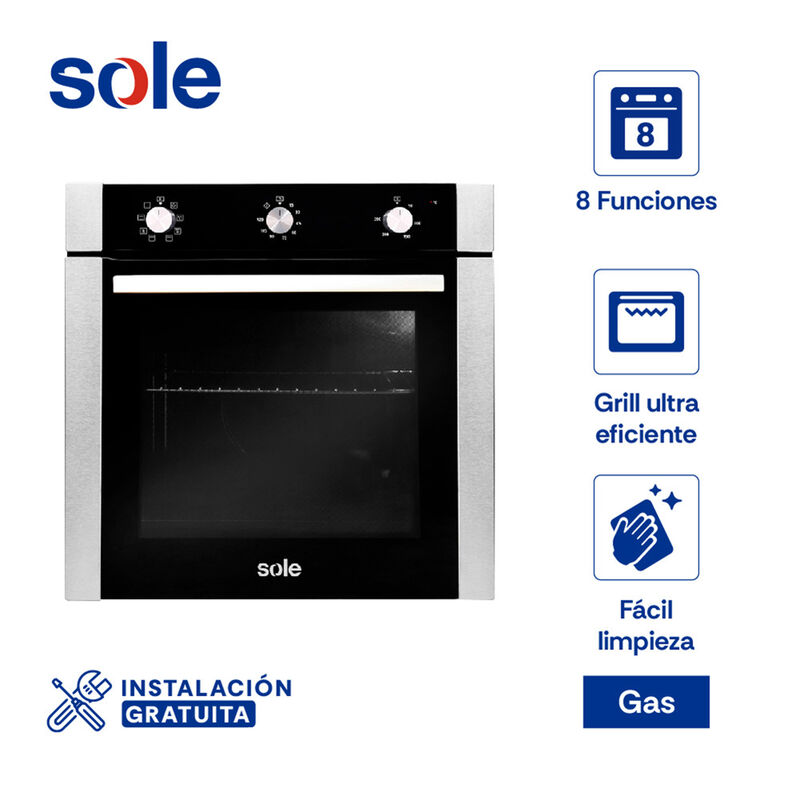 HORNO ELÉCTRICO SOLHO010V3 60 CM 59.5X61.8X59.6 CM SOLE - CHINA