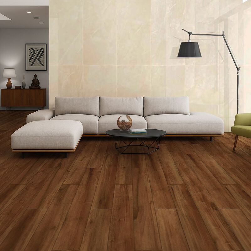 SEMIGRES ESMALTADO MADERO CASTAÑO MATE 20X122 CM