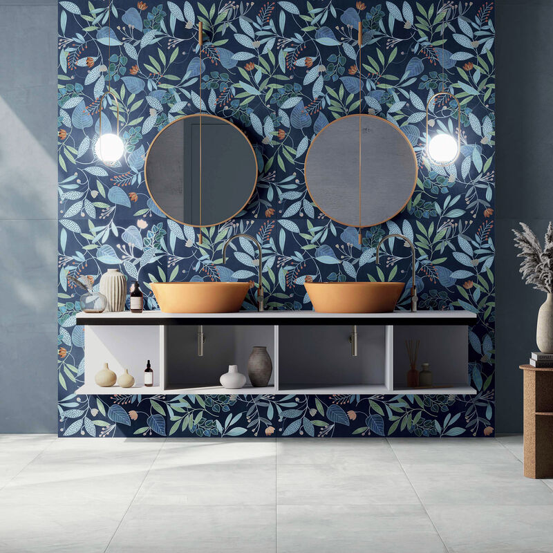 PORCELANATO ESMALTADO BLUE FOREST MATE 60X120.2 CM