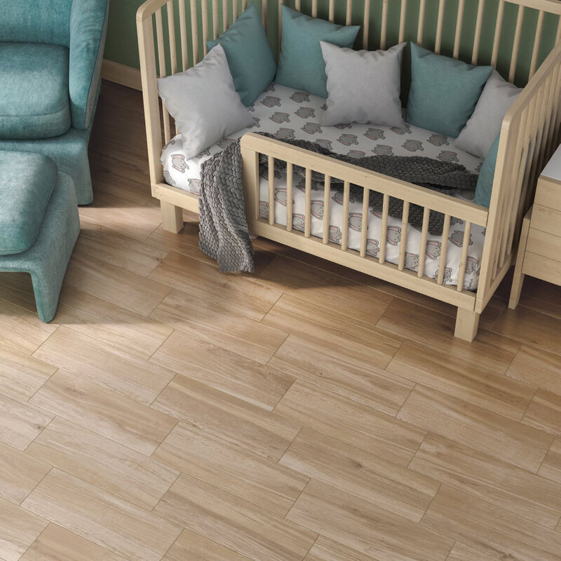 SEMIGRES ESMALTADO LIVING WOOD BROWN MATE 18X50 CM