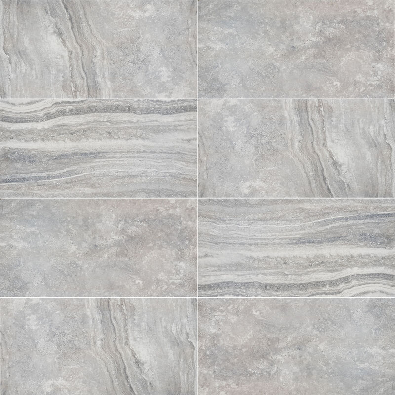 PORCELANATO NO ESMALTADO MARBLE SILVER TRAVERTINO PULIDO 60X120CM
