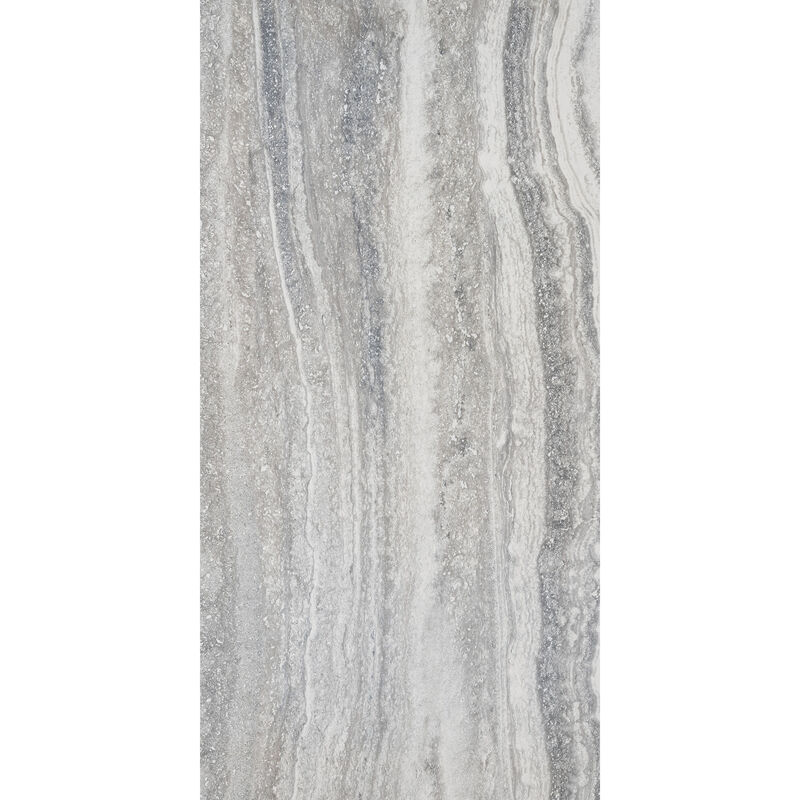 PORCELANATO NO ESMALTADO MARBLE SILVER TRAVERTINO PULIDO 60X120CM