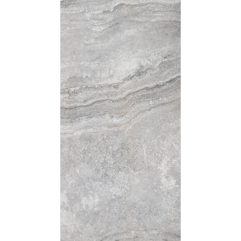PORCELANATO NO ESMALTADO MARBLE SILVER TRAVERTINO PULIDO 60X120CM
