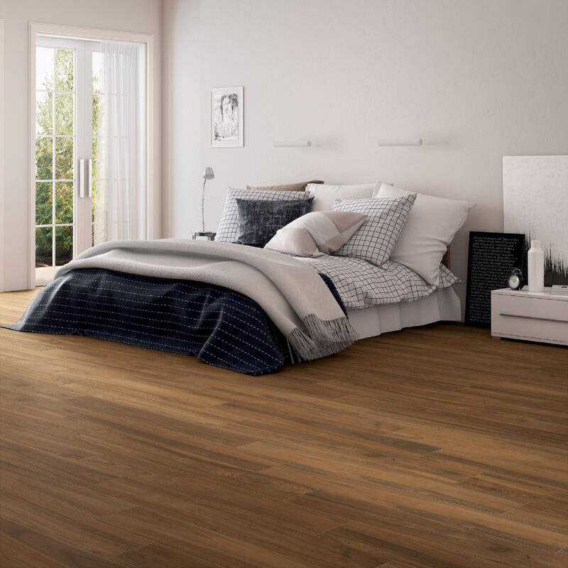 GRES PORCELÁNICO ESMALTADO ROYAL WALNUT NATURAL MATE 20X120 CM
