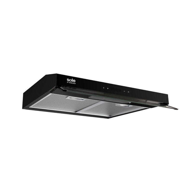 CAMPANA LINEAL SLIM BLACK 59.7X48.8X10 CM