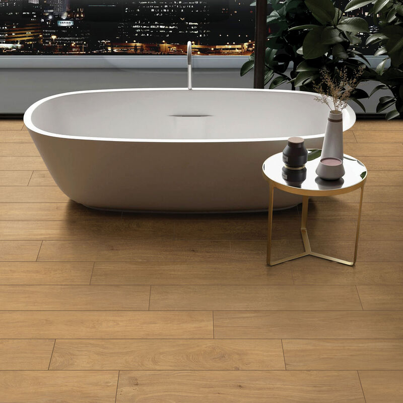 PORCELANATO ESMALTADO BONSAI OCHER MATE 20X120 CM