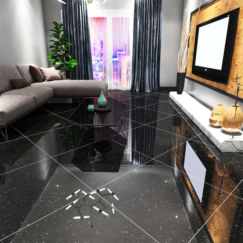 PORCELANATO NO ESMALTADO BARI NEGRO PULIDO 60X60 CM