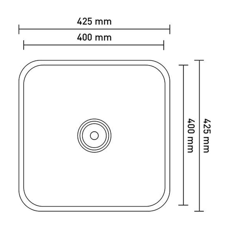 KLIPEN LAVADERO DE EMPOTRAR MANHATTAN 1 POZA 40X40X17 CM