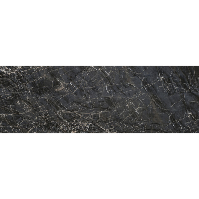 CERÁMICO ESMALTADO TREZIA BLACK BRILLO 30X90 CM