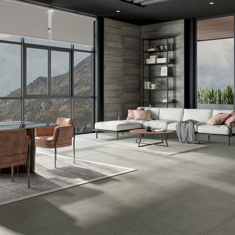 GRES PORCELÁNICO ESMALTADO LEIGHTON GRAY MATE 60X120 CM