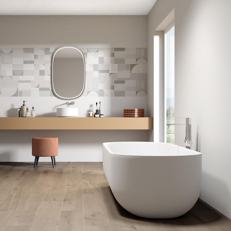 CERÁMICO ESMALTADO ESSENZA BIANCO MATE 40X120 CM