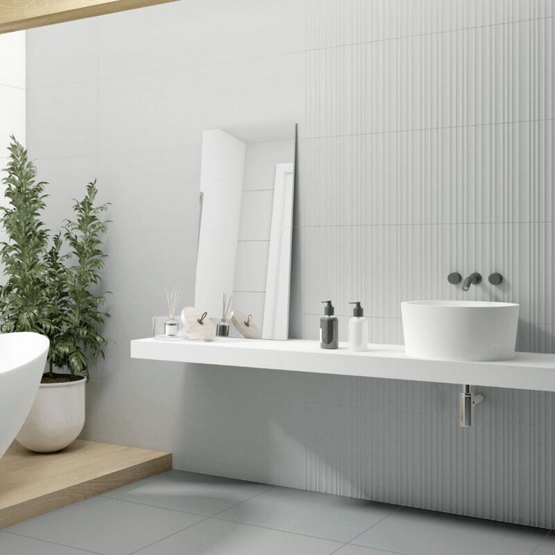 CERÁMICO ESMALTADO ESSENZA PERLA RLV MATE 40X120 CM