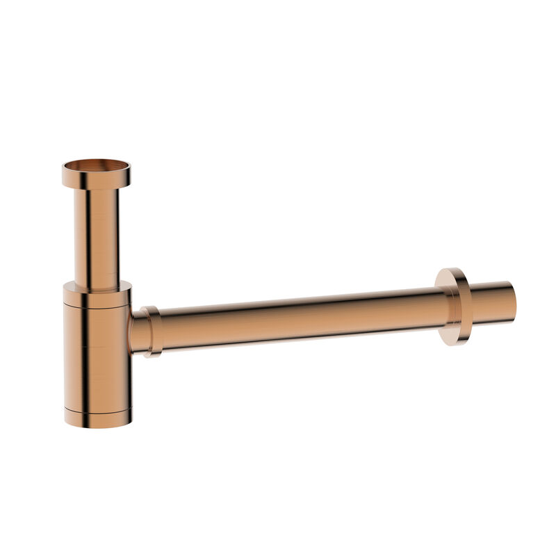 TRAMPA PARA LAVATORIO TIPO BOTELLA DE ACERO INOXIDABLE ROSE GOLD