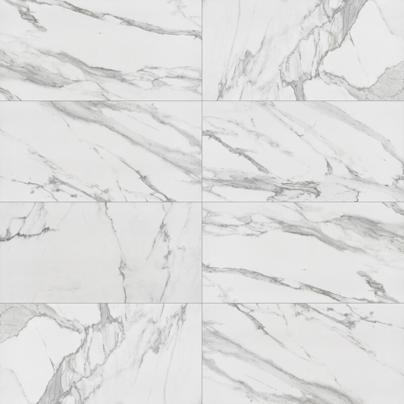 PORCELANATO NO ESMALTADO STATUARIO WHITE PULIDO 60X120CM