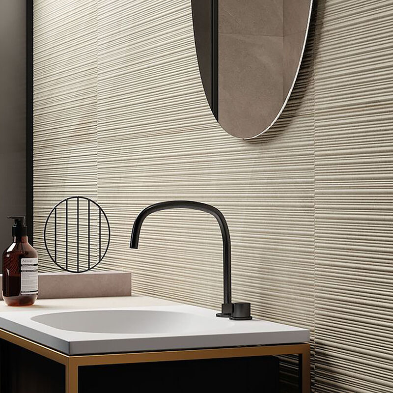 PORCELANATO NO ESMALTADO SHALE MOON RIBBED MATE 60X120 CM