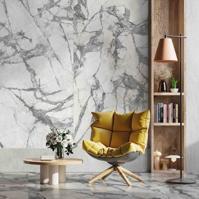 PORCELANATO ESMALTADO INVISIBLE GREY PULIDO 120X270 CM