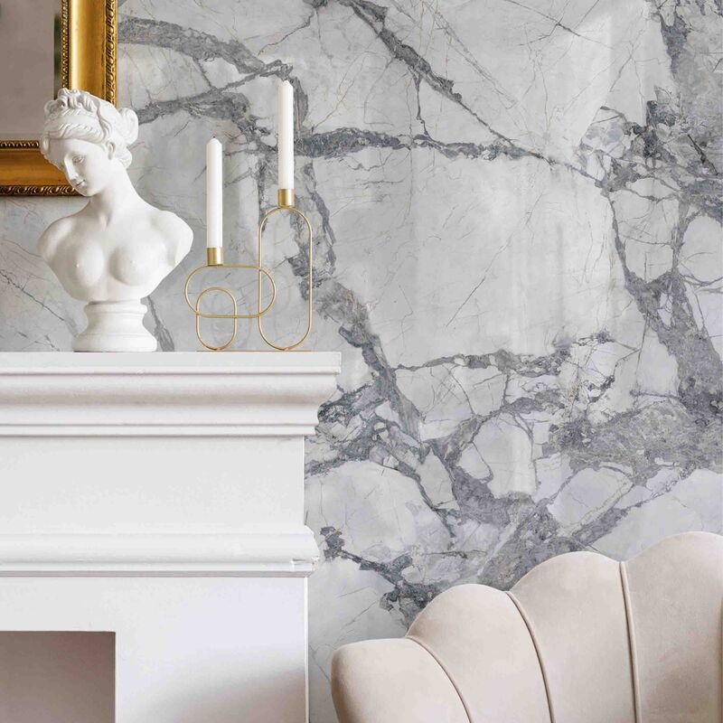 PORCELANATO ESMALTADO INVISIBLE GREY PULIDO 120X270 CM