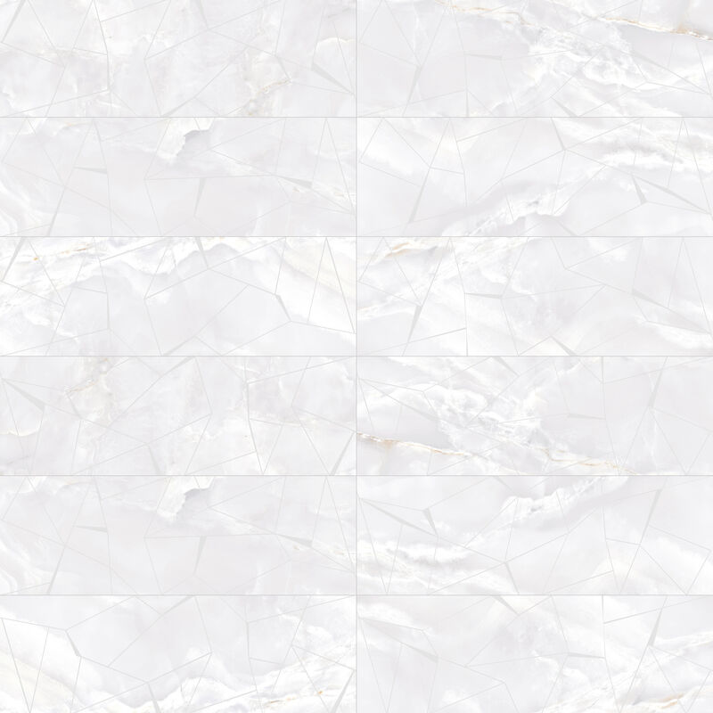 CERÁMICO ESMALTADO ETERNAL DECOR WHITE MATE 33.3X100 CM
