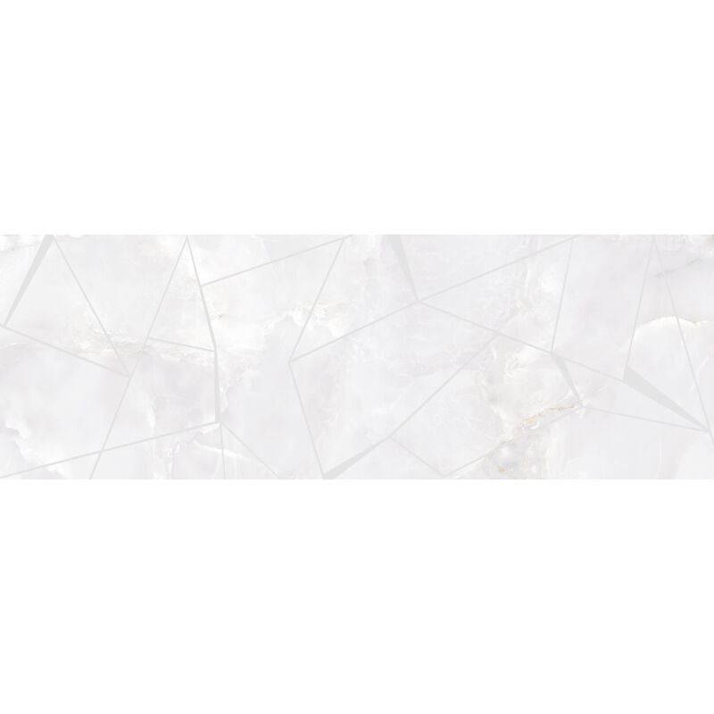 CERÁMICO ESMALTADO ETERNAL DECOR WHITE MATE 33.3X100 CM