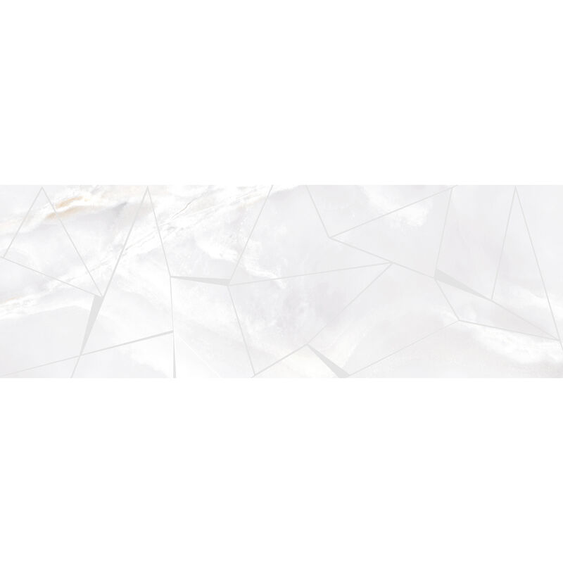 CERÁMICO ESMALTADO ETERNAL DECOR WHITE MATE 33.3X100 CM