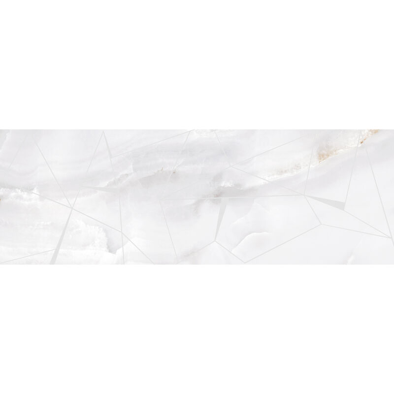 CERÁMICO ESMALTADO ETERNAL DECOR WHITE MATE 33.3X100 CM