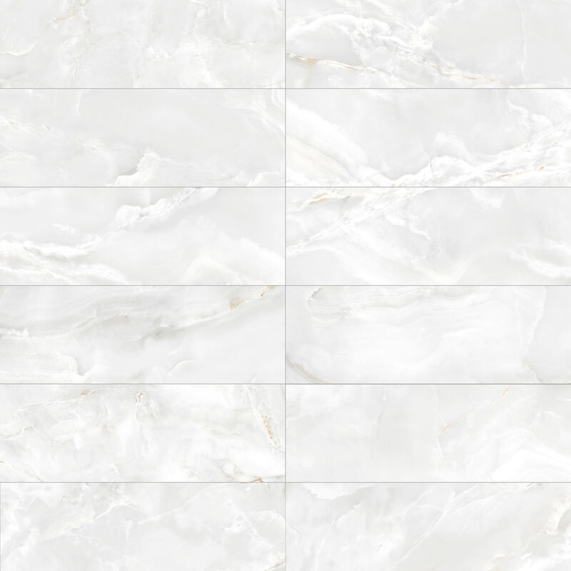 CERÁMICO ESMALTADO ETERNAL WHITE BRILLO 33.3X100 CM