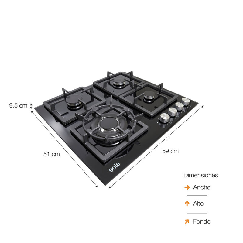 COMBO DE COCINA SOLCO040 + TURE63CO + SOLHO012V2 (3 BT)