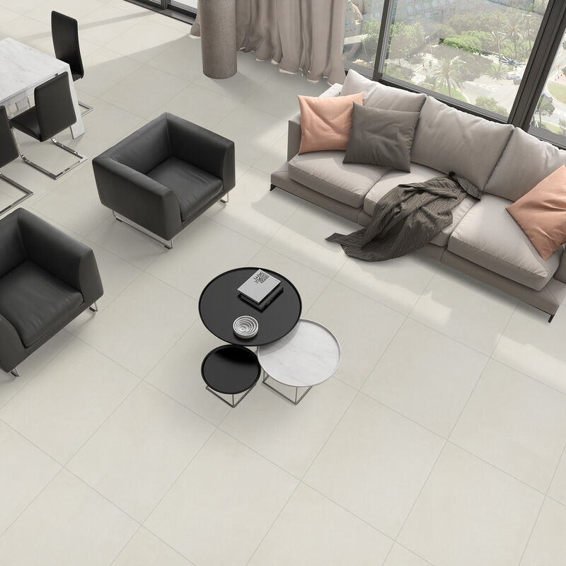 PORCELANATO NO ESMALTADO CASTER WHITE MATE 60X60 CM