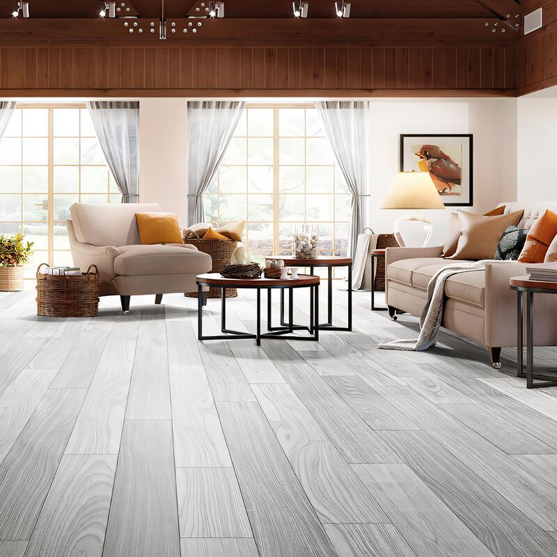 PISO DE MADERA ESTRUCTURADO TAUARI CHALK ESPESOR:14 MM FORMATO:19X37.1-220 CM