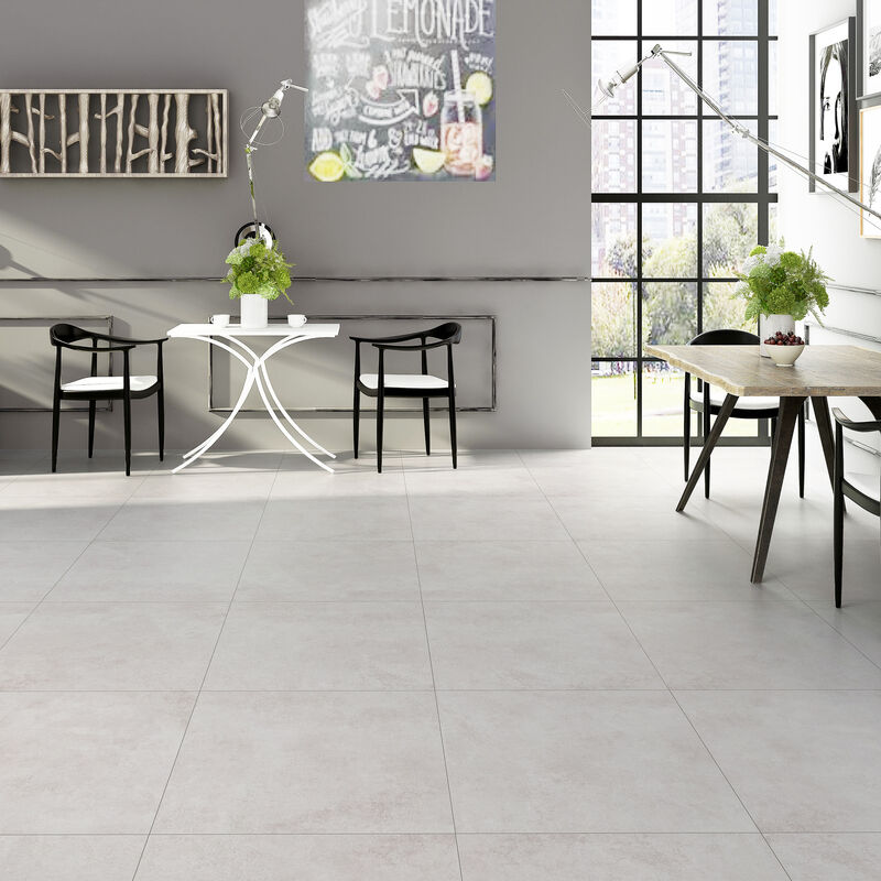 GRES PORCELÁNICO ESMALTADO DISTRICT WHITE MATE 60X60 CM