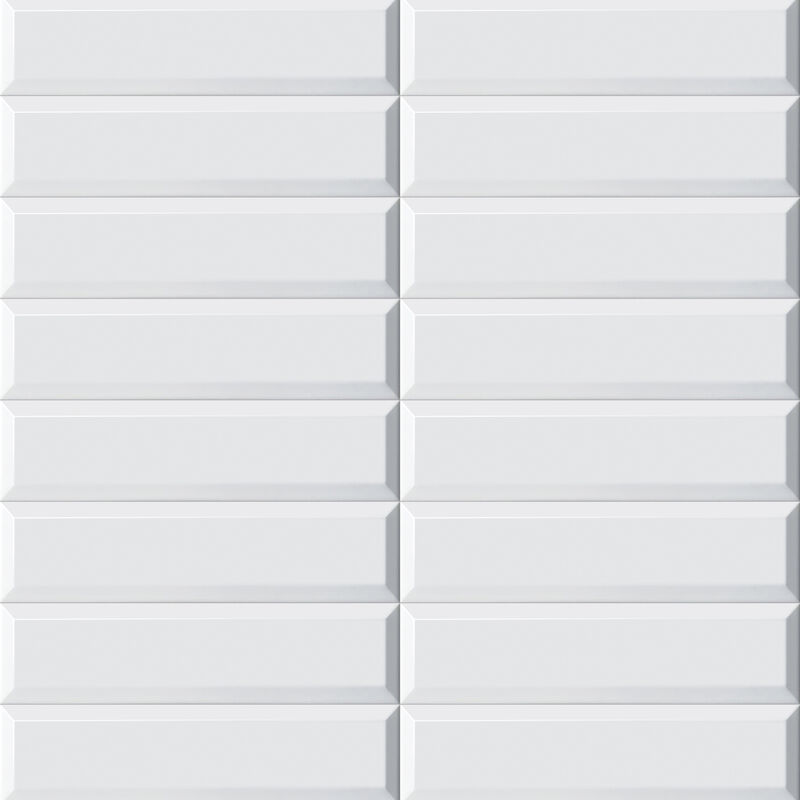 CERÁMICO ESMALTADO URBAN BRICK WHITE BRILLO 7.5X30 CM