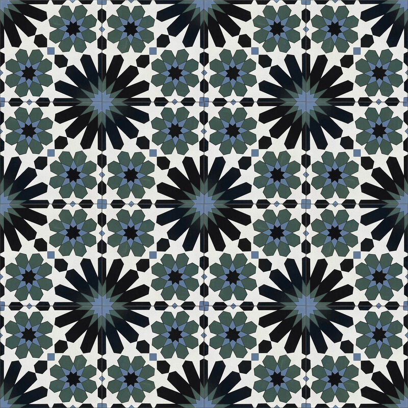 GRES PORCELÁNICO ESMALTADO DOLCE VITA TRE AZUL MATE 20X20 CM