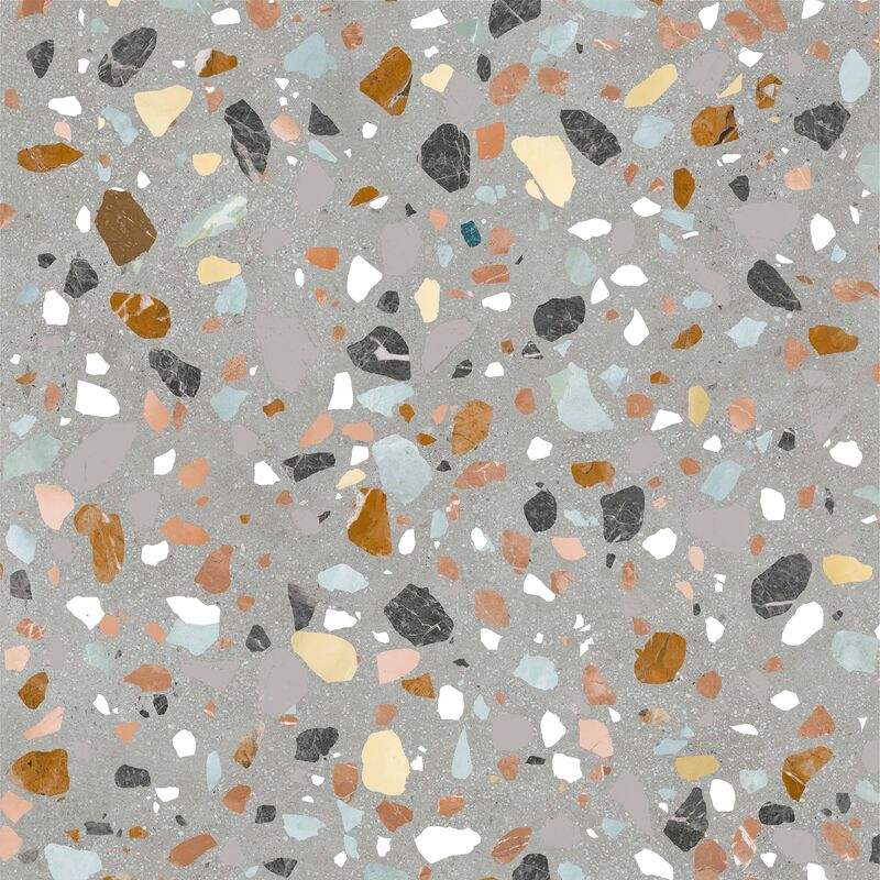PORCELANATO ESMALTADO ORBIT TERRAZO GREY MATE 60X60 CM