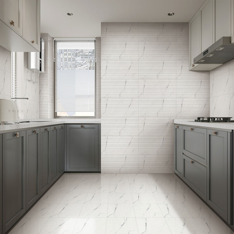 CERÁMICO ESMALTADO MARMO LINES WHITE BRILLO 30X60 CM