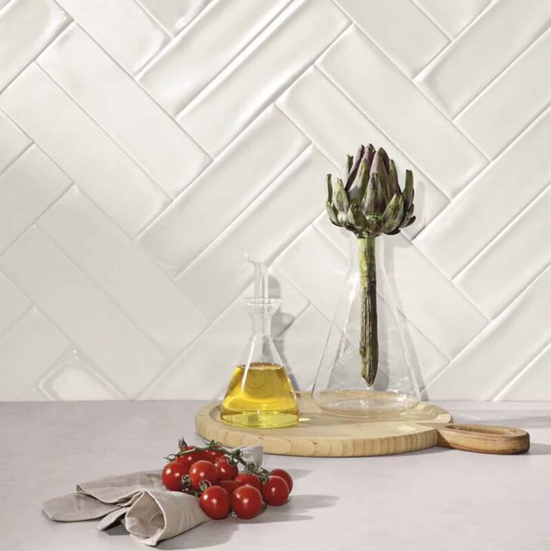 CERÁMICO ESMALTADO VIVANT BLANC BRILLO 7X24.54 CM