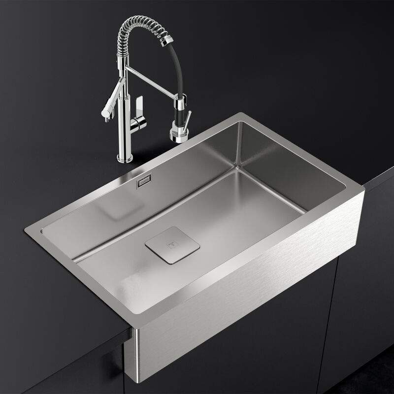 LAVADERO AMERICAN PRO 80 M-XP 1 POZA 79.5X46.8X20 CM
