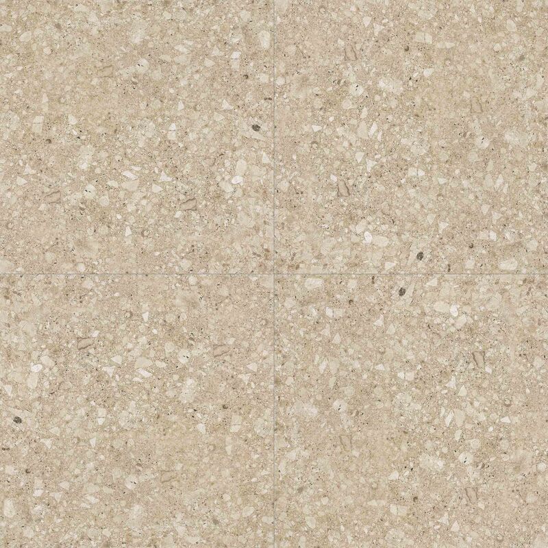 PORCELANATO ESMALTADO TERRAZO BEIGE MATE 60X60 CM