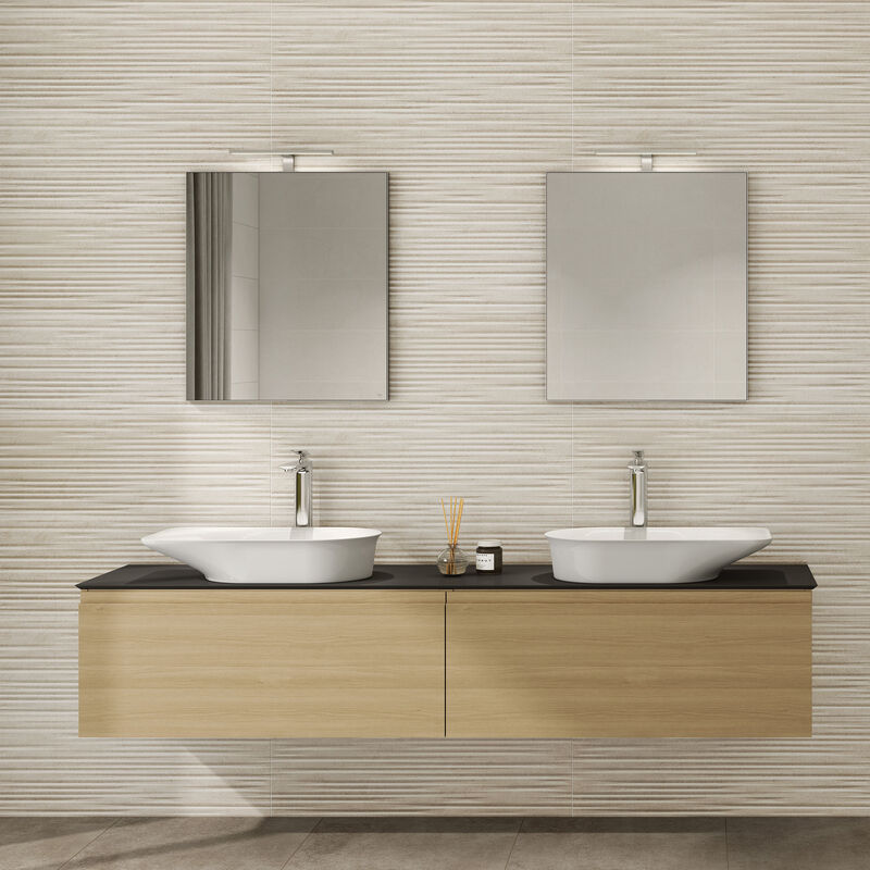 CERÁMICO ESMALTADO TRAMA BONE LINE DECOR MATE 30X90 CM