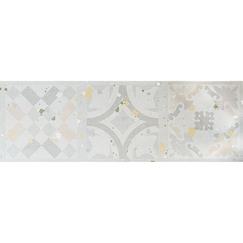 CERÁMICO ESMALTADO SIVIGLIA LIGHT GREY CEMENTINE MIX DECO MATE 40X120 CM